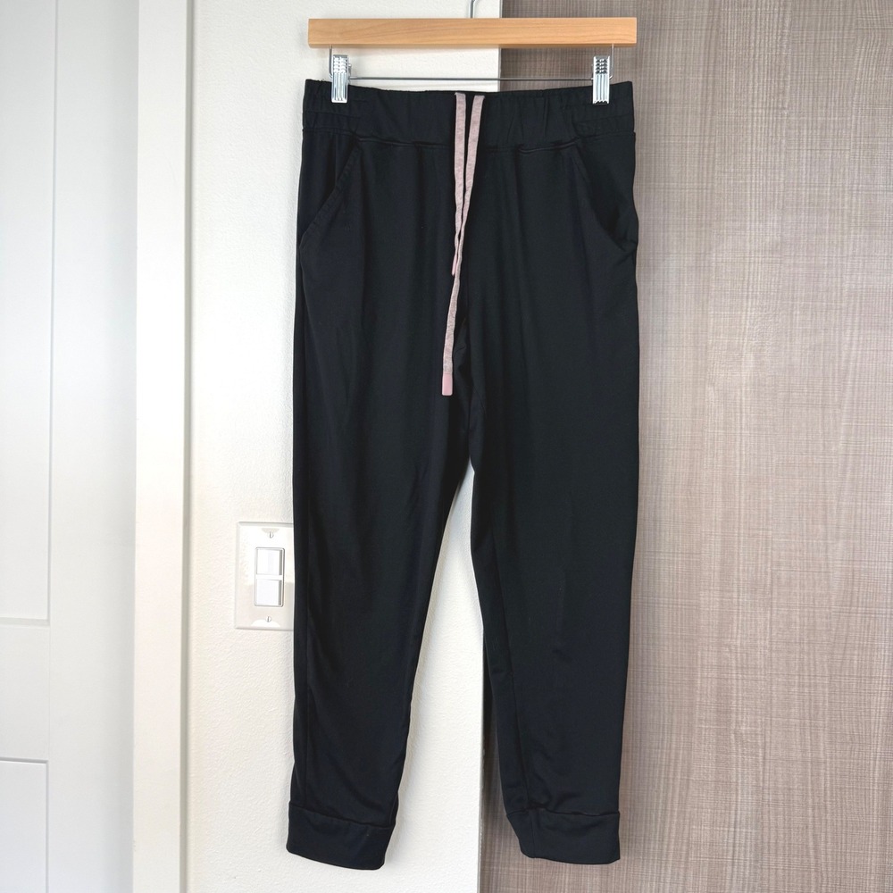 Varley Black Siena‎ Fluid Stretch Jersey Pants Jogger Tapered Size Small - Picture 3 of 13